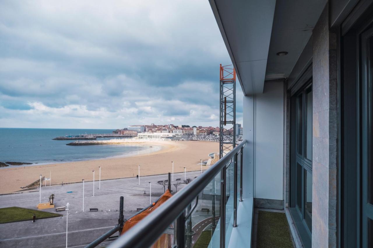 El Sexto De La Playa + Parking Gratis Apartment Хихон Екстериор снимка
