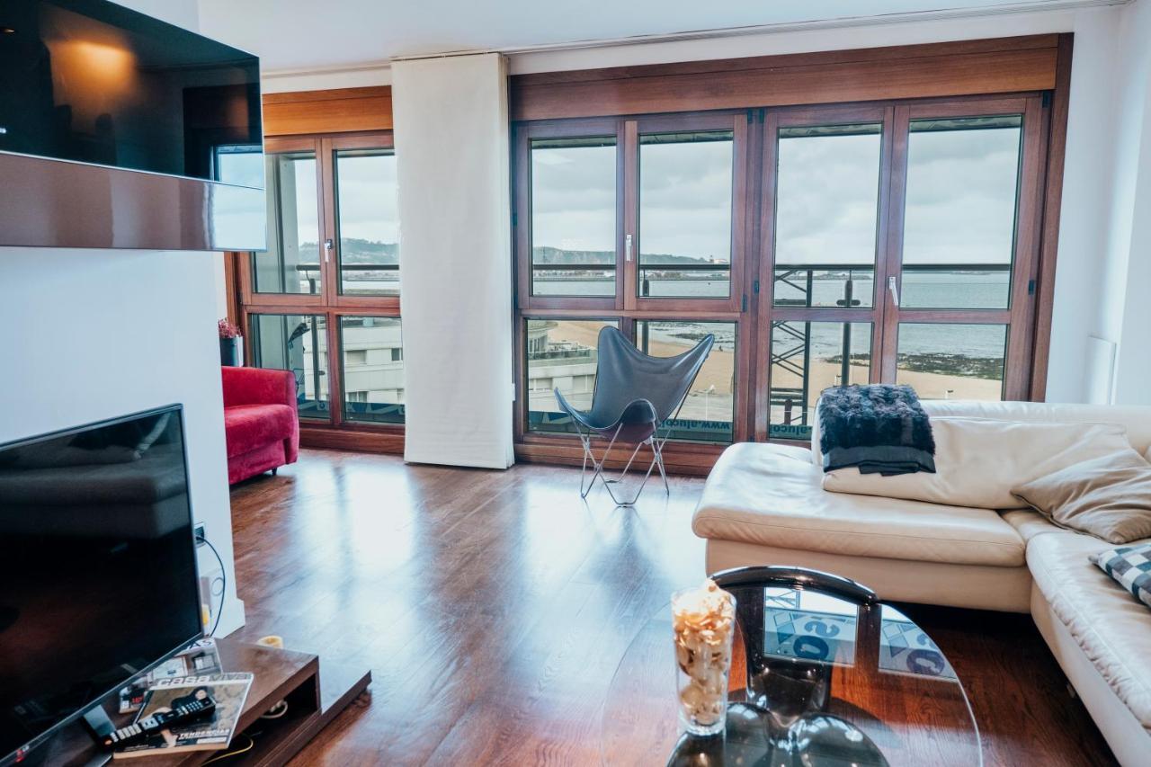 El Sexto De La Playa + Parking Gratis Apartment Хихон Екстериор снимка